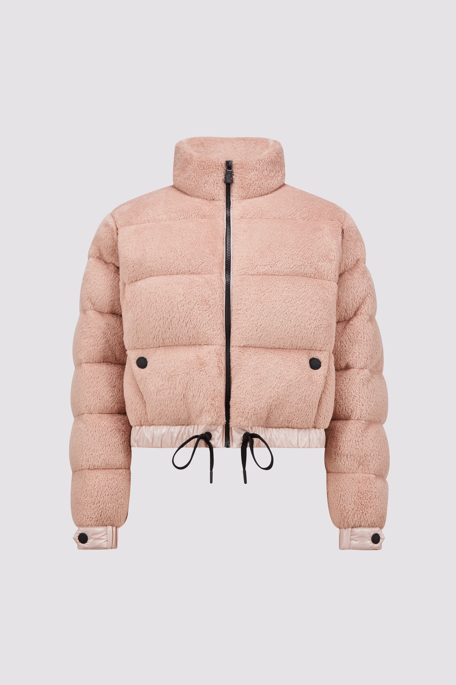 Plumífero corto con capucha Ayse Polartec® Mujer Rosado Moncler 2